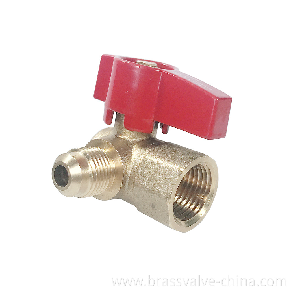 Brass Angle Flare Gas Valve Jpg